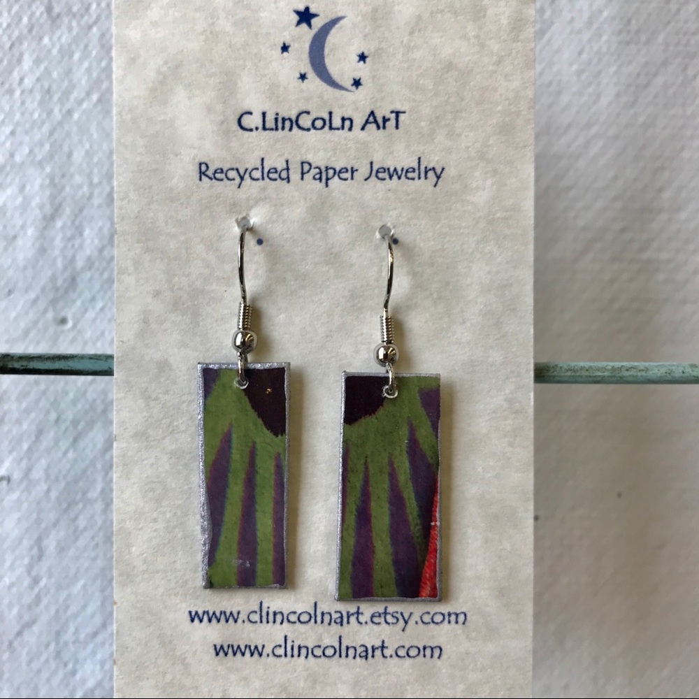 Recycled Paper Earrings ♻️